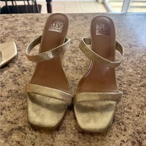 DV by Dolce Vita Metallic Gold Heels